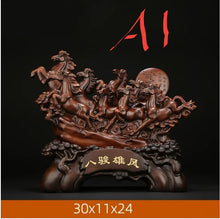 Load image into Gallery viewer, Chinese Feng Shui Good Fortune Wealth success 8 Running Horses Statue Home/Office Decor Sculpture Craft Living Room TV Cabinet Fortune Ornament Housewarming Gift