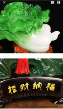 Load image into Gallery viewer, Chinese Feng Shui Good Fortune Wealth Gold Dragon/Pixui/Lion/Brave Troop Gourd Cabbage Statue Home/Office Decor Sculpture Craft Living Room TV Cabinet Fortune Ornament Housewarming Gift
