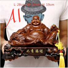 Load image into Gallery viewer, Chinese Feng Shui Good Fortune Wealth Blessing Fu Lu Shou 3 Gods of Wealth Craft Statue Home/Office Decor Sculpture Craft Living Room TV Cabinet Fortune Ornament Housewarming Gift