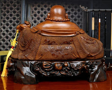 Load image into Gallery viewer, Chinese Feng Shui Good Fortune Wealth Blessing Fu Lu Shou 3 Gods Fortune Craft Statue Home/Office Decor Sculpture Craft Living Room TV Cabinet Fortune Ornament Housewarming Gift