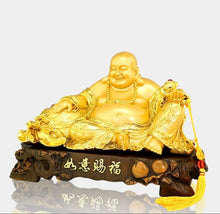 Load image into Gallery viewer, Chinese Feng Shui Good Fortune Wealth Blessing Fu Lu Shou 3 Gods Fortune Craft Statue Home/Office Decor Sculpture Craft Living Room TV Cabinet Fortune Ornament Housewarming Gift