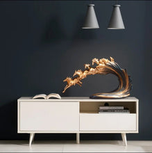 Load image into Gallery viewer, Chinese Feng Shui Good Fortune Wealth success 8 Running Horses Statue Home/Office Decor Sculpture Craft Living Room TV Cabinet Fortune Ornament Housewarming Gift