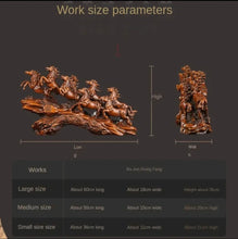 Load image into Gallery viewer, Chinese Feng Shui Good Fortune Wealth success 8 Running Horses Statue Home/Office Decor Sculpture Craft Living Room TV Cabinet Fortune Ornament Housewarming Gift