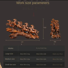 Load image into Gallery viewer, Chinese Feng Shui Good Fortune Wealth success 8 Running Horses Statue Home/Office Decor Sculpture Craft Living Room TV Cabinet Fortune Ornament Housewarming Gift