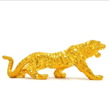 Load image into Gallery viewer, Chinese Feng Shui Good Fortune Wealth Lucky Gold/Silver Tiger Statue Home/Office Decor Sculpture Craft Living Room TV Cabinet Fortune Ornament Housewarming Gift