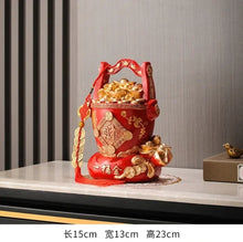 Load image into Gallery viewer, Chinese Feng Shui Good Fortune Money Gold Ingot Wealth Statue Home/Office Decor Sculpture Craft Living Room TV Cabinet Fortune Ornament Housewarming Gift