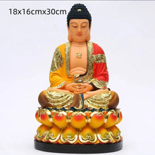 Load image into Gallery viewer, Chinese Feng Shui Good Fortune Wealth Blessing Buddha Statue Home/Office Decor Sculpture Craft Living Room TV Cabinet Fortune Ornament Housewarming Gift