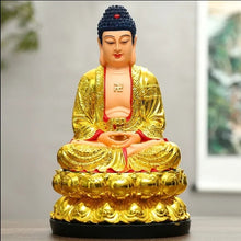Load image into Gallery viewer, Chinese Feng Shui Good Fortune Wealth Blessing 3 Gods Statue Home/Office Decor Sculpture Craft Living Room TV Cabinet Fortune Ornament Housewarming Gift