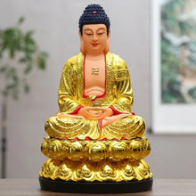 Load image into Gallery viewer, Chinese Feng Shui Good Fortune Wealth Blessing 3 Gods Statue Home/Office Decor Sculpture Craft Living Room TV Cabinet Fortune Ornament Housewarming Gift