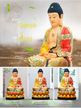 Load image into Gallery viewer, Chinese Feng Shui Good Fortune Wealth Blessing 3 Gods Statue Home/Office Decor Sculpture Craft Living Room TV Cabinet Fortune Ornament Housewarming Gift