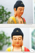 Load image into Gallery viewer, Chinese Feng Shui Good Fortune Wealth Blessing 3 Gods Statue Home/Office Decor Sculpture Craft Living Room TV Cabinet Fortune Ornament Housewarming Gift