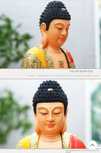 Load image into Gallery viewer, Chinese Feng Shui Good Fortune Wealth Blessing 3 Gods Statue Home/Office Decor Sculpture Craft Living Room TV Cabinet Fortune Ornament Housewarming Gift