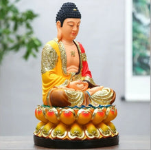 Load image into Gallery viewer, Chinese Feng Shui Good Fortune Wealth Blessing Buddha Statue Home/Office Decor Sculpture Craft Living Room TV Cabinet Fortune Ornament Housewarming Gift