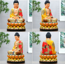 Load image into Gallery viewer, Chinese Feng Shui Good Fortune Wealth Blessing 3 Gods Statue Home/Office Decor Sculpture Craft Living Room TV Cabinet Fortune Ornament Housewarming Gift