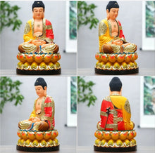 Load image into Gallery viewer, Chinese Feng Shui Good Fortune Wealth Blessing 3 Gods Statue Home/Office Decor Sculpture Craft Living Room TV Cabinet Fortune Ornament Housewarming Gift