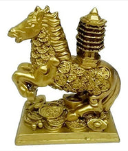 Load image into Gallery viewer, Copy of Chinese Feng Shui Good Fortune Wealth Success 3 Gold Running Horses Craft Statue Home/Office Decor Sculpture Craft Living Room TV Cabinet Fortune Ornament Housewarming Gift