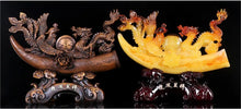 Load image into Gallery viewer, Chinese Feng Shui Lucky Wealth Lucky Dragon-Phoenix Statue Home/Office Decor Sculpture Craft Living Room TV Cabinet Fortune Ornament Housewarming Gift