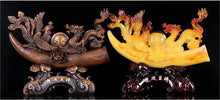 Load image into Gallery viewer, Chinese Feng Shui Lucky Wealth Lucky Dragon-Phoenix Statue Home/Office Decor Sculpture Craft Living Room TV Cabinet Fortune Ornament Housewarming Gift