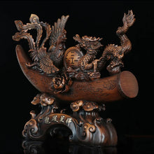 Load image into Gallery viewer, Chinese Feng Shui Lucky Wealth Lucky Dragon-Phoenix Statue Home/Office Decor Sculpture Craft Living Room TV Cabinet Fortune Ornament Housewarming Gift