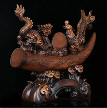 Load image into Gallery viewer, Chinese Feng Shui Lucky Wealth Lucky Dragon-Phoenix Statue Home/Office Decor Sculpture Craft Living Room TV Cabinet Fortune Ornament Housewarming Gift