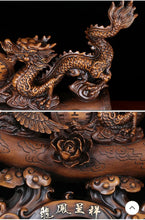 Load image into Gallery viewer, Chinese Feng Shui Lucky Wealth Lucky Dragon-Phoenix Statue Home/Office Decor Sculpture Craft Living Room TV Cabinet Fortune Ornament Housewarming Gift