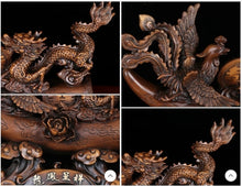 Load image into Gallery viewer, Chinese Feng Shui Lucky Wealth Lucky Dragon-Phoenix Statue Home/Office Decor Sculpture Craft Living Room TV Cabinet Fortune Ornament Housewarming Gift
