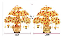 Load image into Gallery viewer, Chinese Feng Shui Wealth Lucky Money Tree Amethyst Gem Stone Statue Home/Office Decor Sculpture Craft Living Room TV Cabinet Fortune Ornament Housewarming Gift