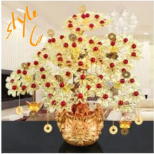 Load image into Gallery viewer, Chinese Feng Shui Wealth Lucky Money Tree Amethyst Gem Stone Statue Home/Office Decor Sculpture Craft Living Room TV Cabinet Fortune Ornament Housewarming Gift