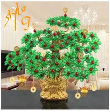 Load image into Gallery viewer, Chinese Feng Shui Wealth Lucky Money Tree Amethyst Gem Stone Statue Home/Office Decor Sculpture Craft Living Room TV Cabinet Fortune Ornament Housewarming Gift
