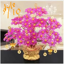 Load image into Gallery viewer, Chinese Feng Shui Wealth Lucky Money Tree Amethyst Gem Stone Statue Home/Office Decor Sculpture Craft Living Room TV Cabinet Fortune Ornament Housewarming Gift