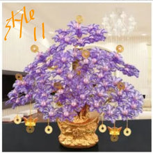Load image into Gallery viewer, Chinese Feng Shui Wealth Lucky Money Tree Amethyst Gem Stone Statue Home/Office Decor Sculpture Craft Living Room TV Cabinet Fortune Ornament Housewarming Gift