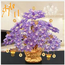 Load image into Gallery viewer, Chinese Feng Shui Wealth Lucky Money Tree Amethyst Gem Stone Statue Home/Office Decor Sculpture Craft Living Room TV Cabinet Fortune Ornament Housewarming Gift