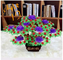 Load image into Gallery viewer, Chinese Feng Shui Wealth Lucky Money Tree Amethyst Gem Stone Statue Home/Office Decor Sculpture Craft Living Room TV Cabinet Fortune Ornament Housewarming Gift
