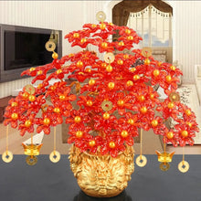 Load image into Gallery viewer, Chinese Feng Shui Wealth Lucky Money Tree Amethyst Gem Stone Statue Home/Office Decor Sculpture Craft Living Room TV Cabinet Fortune Ornament Housewarming Gift