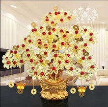 Load image into Gallery viewer, Chinese Feng Shui Wealth Lucky Money Tree Amethyst Gem Stone Statue Home/Office Decor Sculpture Craft Living Room TV Cabinet Fortune Ornament Housewarming Gift