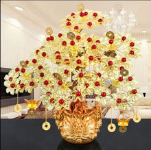 Load image into Gallery viewer, Chinese Feng Shui Wealth Lucky Money Tree Amethyst Gem Stone Statue Home/Office Decor Sculpture Craft Living Room TV Cabinet Fortune Ornament Housewarming Gift
