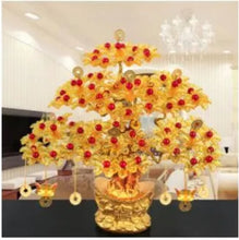 Load image into Gallery viewer, Chinese Feng Shui Wealth Lucky Money Tree Amethyst Gem Stone Statue Home/Office Decor Sculpture Craft Living Room TV Cabinet Fortune Ornament Housewarming Gift