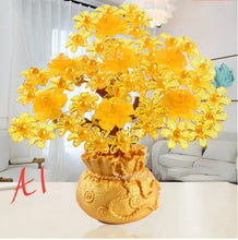 Load image into Gallery viewer, Chinese Feng Shui Wealth Lucky Money Tree Amethyst Gem Stone Statue Home/Office Decor Sculpture Craft Living Room TV Cabinet Fortune Ornament Housewarming Gift