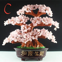 Load image into Gallery viewer, Chinese Feng Shui Wealth Lucky Money Tree Amethyst Gem Stone Statue Home/Office Decor Sculpture Craft Living Room TV Cabinet Fortune Ornament Housewarming Gift