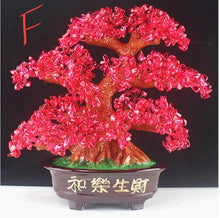 Load image into Gallery viewer, Chinese Feng Shui Wealth Lucky Money Tree Amethyst Gem Stone Statue Home/Office Decor Sculpture Craft Living Room TV Cabinet Fortune Ornament Housewarming Gift