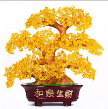 Load image into Gallery viewer, Chinese Feng Shui Wealth Lucky Money Tree Amethyst Gem Stone Statue Home/Office Decor Sculpture Craft Living Room TV Cabinet Fortune Ornament Housewarming Gift