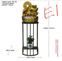 Load image into Gallery viewer, Chinese Feng Shui Lucky Wealth Gold Fish Coin Fountain Statue Home/Office Decor Sculpture Craft Living Room TV Cabinet Fortune Ornament Housewarming Gift