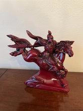 Load image into Gallery viewer, 8"H Chinese Feng Shui Lucky Wealth Success GuanYu God of War On Galloping Horse Statue Home/Office Decor Sculpture Craft Living Room TV Cabinet Fortune Ornament Housewarming Gift