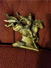 Load image into Gallery viewer, 8"H Chinese Feng Shui Lucky Wealth Success GuanYu God of War On Galloping Horse Statue Home/Office Decor Sculpture Craft Living Room TV Cabinet Fortune Ornament Housewarming Gift