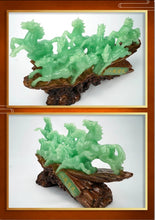Load image into Gallery viewer, Chinese Feng Shui Good Fortune Wealth success 8 Running Horses Statue Home/Office Decor Sculpture Craft Living Room TV Cabinet Fortune Ornament Housewarming Gift