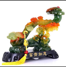 Load image into Gallery viewer, Chinese Feng Shui Good Fortune Wealth Ruyi Statue Home/Office Decor Sculpture Craft Living Room TV Cabinet Fortune Ornament Housewarming Gift