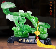 Load image into Gallery viewer, Chinese Feng Shui Good Fortune Wealth Ruyi Statue Home/Office Decor Sculpture Craft Living Room TV Cabinet Fortune Ornament Housewarming Gift