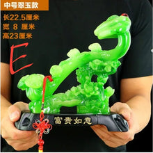 Load image into Gallery viewer, Chinese Feng Shui Good Fortune Wealth Ruyi Statue Home/Office Decor Sculpture Craft Living Room TV Cabinet Fortune Ornament Housewarming Gift