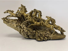 Load image into Gallery viewer, Chinese Feng Shui Good Fortune Wealth success 8 Running Horses Statue Home/Office Decor Sculpture Craft Living Room TV Cabinet Fortune Ornament Housewarming Gift