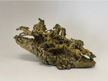 Load image into Gallery viewer, Chinese Feng Shui Good Fortune Wealth success 8 Running Horses Statue Home/Office Decor Sculpture Craft Living Room TV Cabinet Fortune Ornament Housewarming Gift